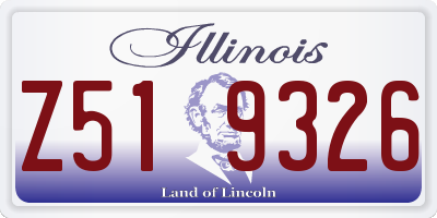 IL license plate Z519326