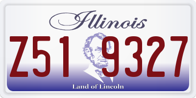 IL license plate Z519327