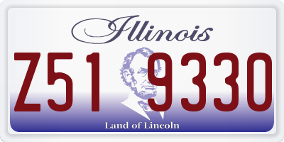 IL license plate Z519330
