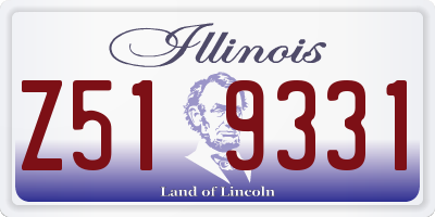 IL license plate Z519331