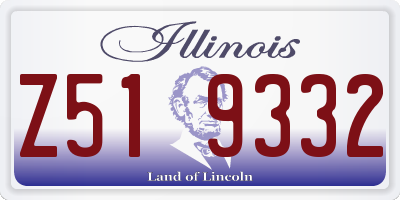 IL license plate Z519332