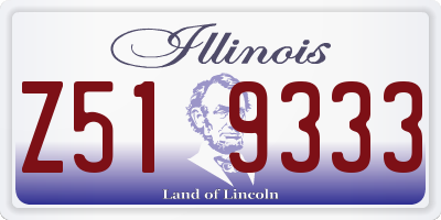 IL license plate Z519333