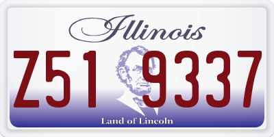 IL license plate Z519337
