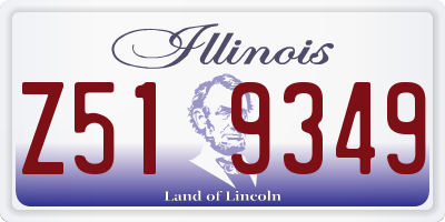 IL license plate Z519349