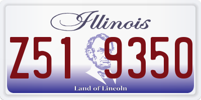 IL license plate Z519350
