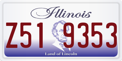 IL license plate Z519353