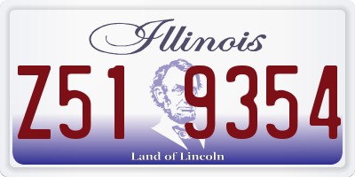 IL license plate Z519354