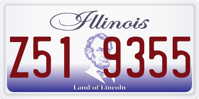 IL license plate Z519355