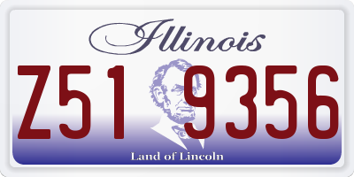 IL license plate Z519356