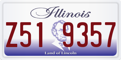 IL license plate Z519357