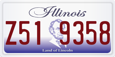 IL license plate Z519358