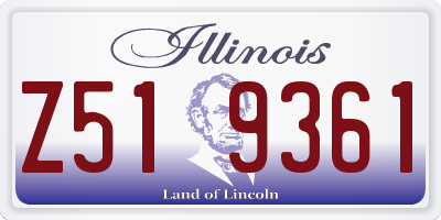 IL license plate Z519361