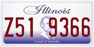 IL license plate Z519366