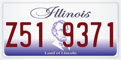 IL license plate Z519371
