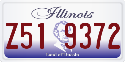 IL license plate Z519372