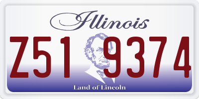 IL license plate Z519374