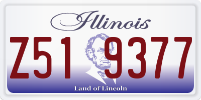 IL license plate Z519377