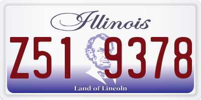 IL license plate Z519378