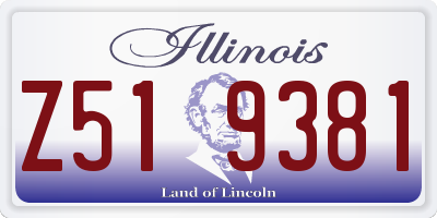 IL license plate Z519381