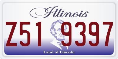 IL license plate Z519397