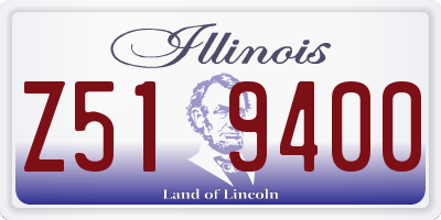 IL license plate Z519400