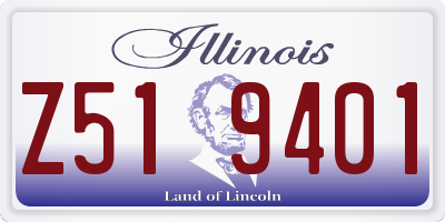 IL license plate Z519401