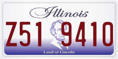IL license plate Z519410