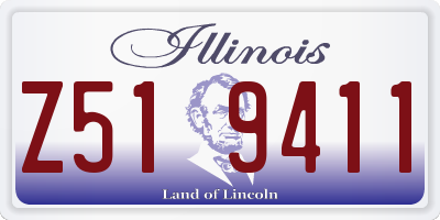 IL license plate Z519411