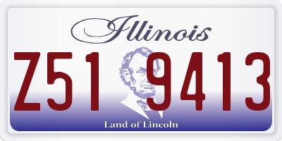 IL license plate Z519413