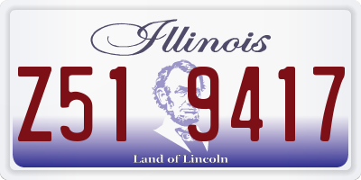 IL license plate Z519417