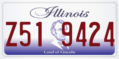 IL license plate Z519424