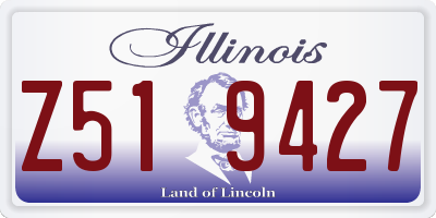 IL license plate Z519427