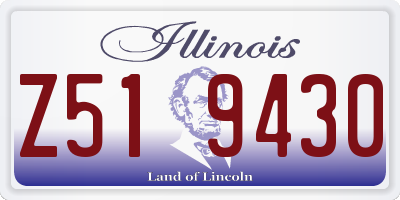 IL license plate Z519430