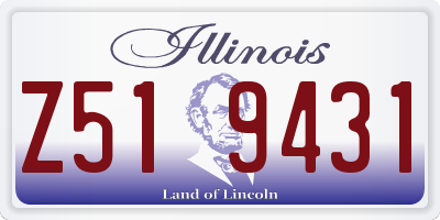 IL license plate Z519431