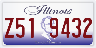 IL license plate Z519432