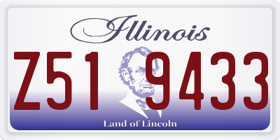 IL license plate Z519433