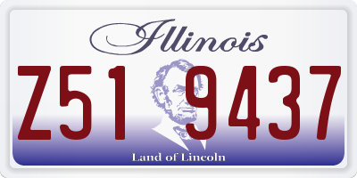 IL license plate Z519437