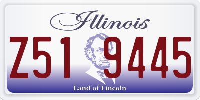 IL license plate Z519445