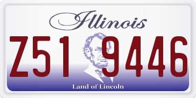 IL license plate Z519446