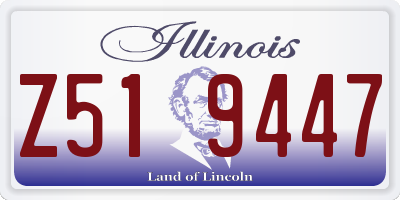 IL license plate Z519447