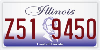 IL license plate Z519450