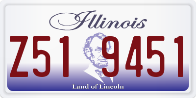 IL license plate Z519451