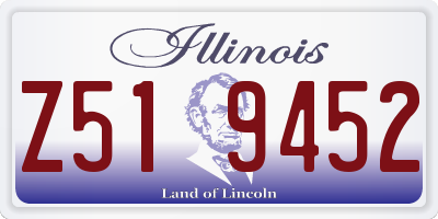 IL license plate Z519452