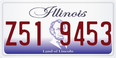 IL license plate Z519453