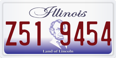 IL license plate Z519454
