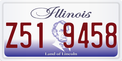 IL license plate Z519458
