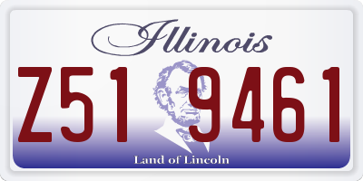IL license plate Z519461