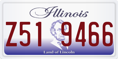 IL license plate Z519466