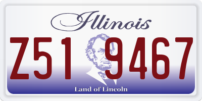 IL license plate Z519467