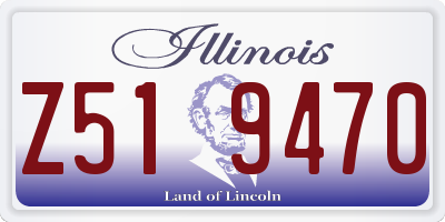 IL license plate Z519470